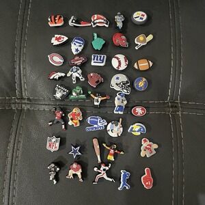 Football/Baseball Croc Charms 40pk‎